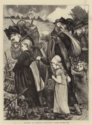 Flucht französischer Bauern aus Bazeilles